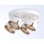 Светильник Ambrella light TN71241/4 WH/GD белый/золото GX53/4 D250*147, фото 1