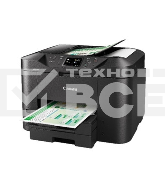 МФУ струйный Canon MAXIFY MB2740, A4, цветной, печ. до 24 стр/мин. (ч/б) 15.5 стр/мин. (цвет), скан. до 18.5 стр/мин (ч/б) 15.5 стр/мин (цет), 600 x 1200 dpi (печать), 1200x1200dpi (скан.), USB, RJ-45, Wi-Fi