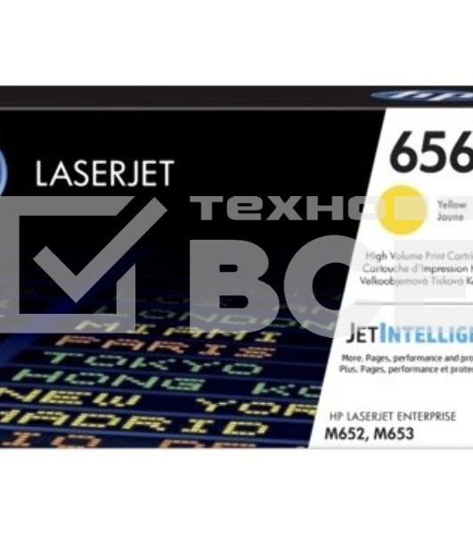 Картридж лазерный HP 656X High Yield Yellow для HP CLJ M652/M653 (CF462X) 22000 стр