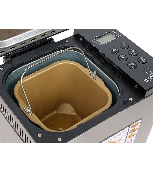 Хлебопечка Endever Skyline MB-54, стальной, мощность 750Вт, LED дисплей,19 автопрограмм