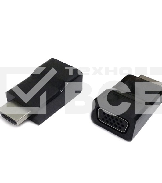 Переходник Gembird  Переходник HDMI-VGA Cablexpert A-HDMI-VGA-001, 19M/15F