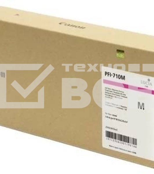 Картридж струйный Canon PFI-710 M 2356C001 пурпурный (700 мл) для Canon TX-2000/TX-3000/TX-4000