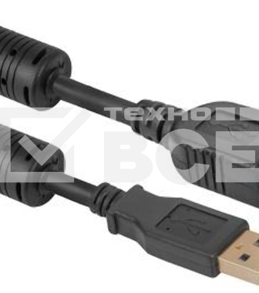 Кабель Defender PRO USB 2.0 кабель удлинительный 1.8м AM/AF , зол.конт, 2фер.фил.