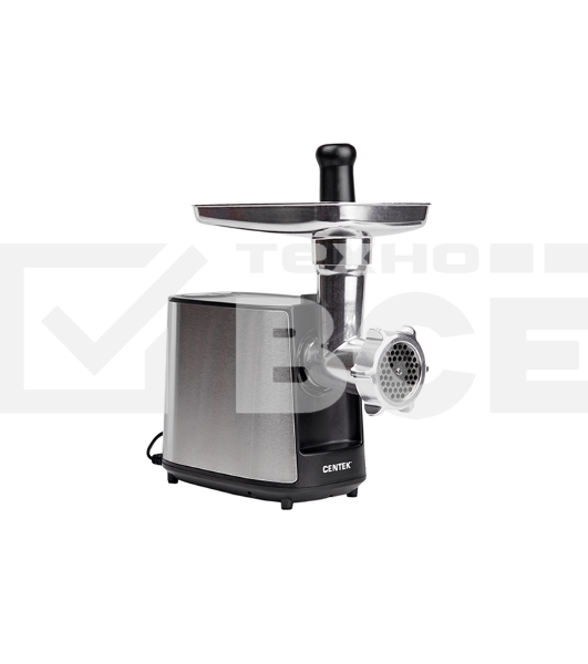 Мясорубка электрическая Centek CT-1617 Juice серебристый, 2000 Вт, 2.0 кг/мин, реверс, защита от перегрузки, насадки - 5