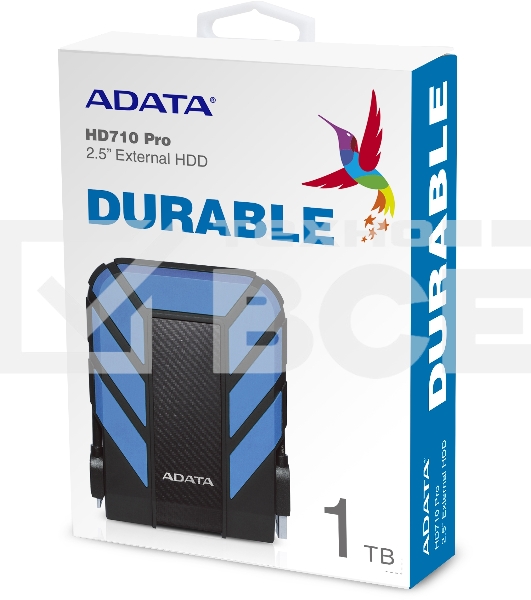 Внешний жесткий диск AData USB 3.1 1Tb AHD710-1TU3-CBL HD710P DashDrive Durable (5400rpm) 2.5
