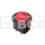 Выключатель клавишный круглый 250V 6А (2с) ON-OFF красный  Rexant, фото2
