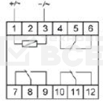 Реле промежуточное PK-3P (монтаж на DIN-рейке 35мм 220В 50Гц 3х8А 3NO/NC IP20) F&F EA06.001.023, фото 1