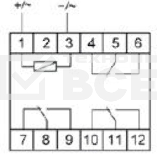Реле промежуточное PK-3P (монтаж на DIN-рейке 35мм 220В 50Гц 3х8А 3NO/NC IP20) F&F EA06.001.023