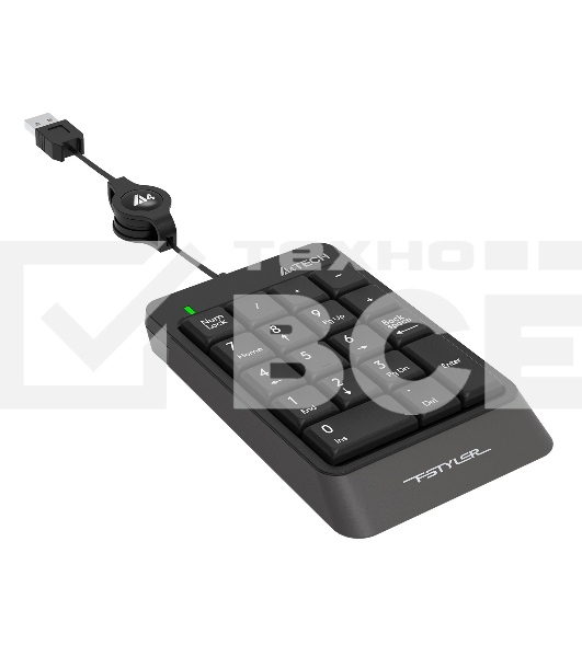 Числовой блок A4Tech Fstyler FK13 проводной, USB, серый