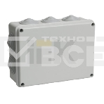 Коробка распаячная ОП 190х140х70 IP55 КМ41244 RAL7035 (10 гермовводов) ИЭК UKO11-190-140-070-K41-55, фото3
