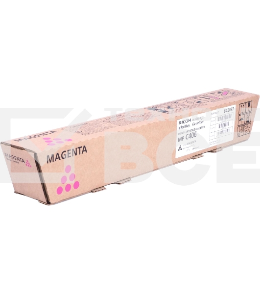 Картридж лазерный тип MPC406 пурпурный для Ricoh MPC306/406/307 (6000стр)