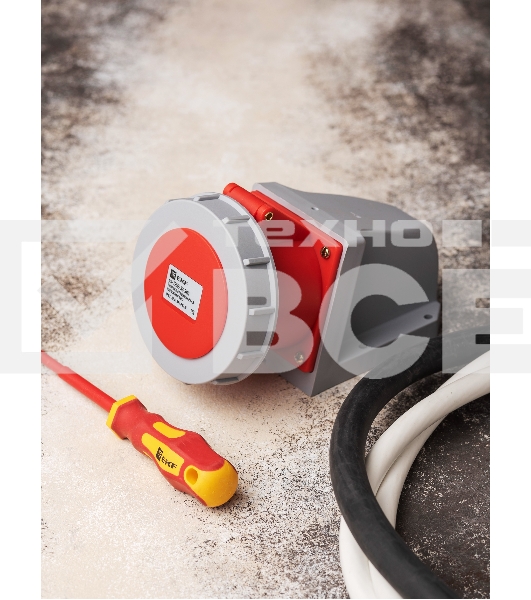 Розетка стационарная наружная 1252 3Р+РЕ+N 32А 380В IP67 PROxima EKF ps-1252-32-380