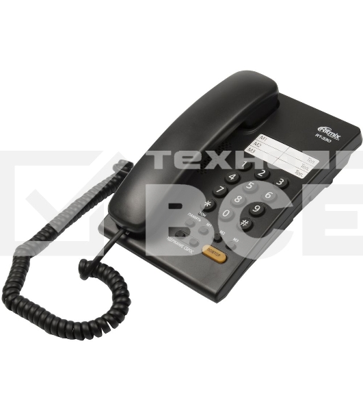 Телефон проводной Ritmix RT-330 черный