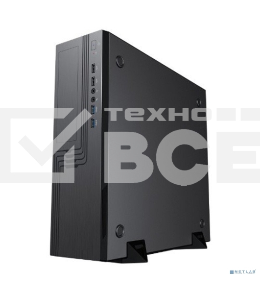 Компьютерный корпус EL555BK PM-300TFX 80+Bronze U3.0*2+U2*2+2*combo Audio; fan 9cm; intrusion switch POWERMAN Slim Case [6143524]