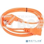 Кабель компьютер-розетка 220V (EURO) <VDE> 1,8м 3G0,75mm2 VCOM {CE021-O}, оранжевый, фото5