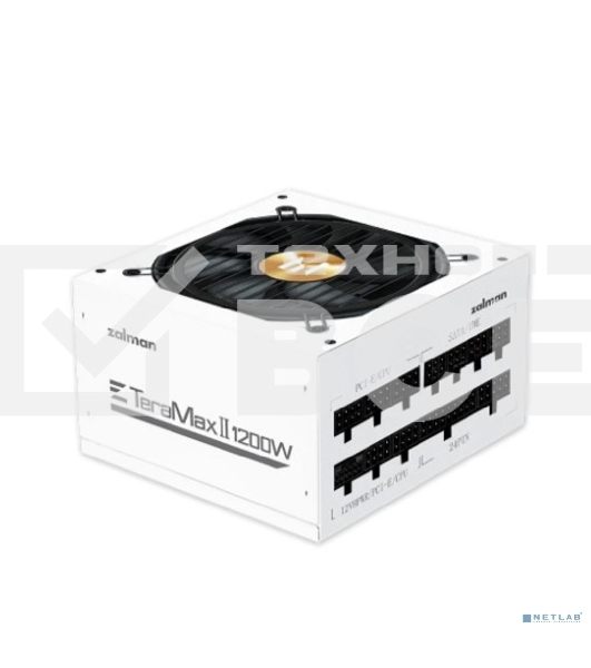 Блок питания Zalman TeraMax II WH, 1200Вт, 80 PLUS Gold, 120мм, модульный, белый