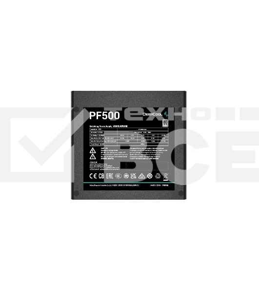 Блок питания Deepcool / GamerStorm  PF500, 500Вт, 80 PLUS, 120мм, черный