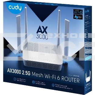 Роутер беспроводной Cudy WR3000H AX3000 100/1000/2500BASE-T