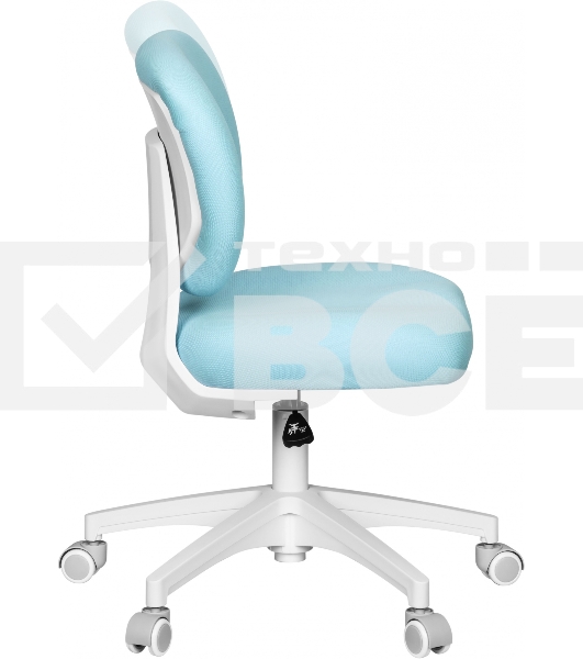 Кресло детское Cactus CS-CHR-3594BL голубой, крестов. пластик белый