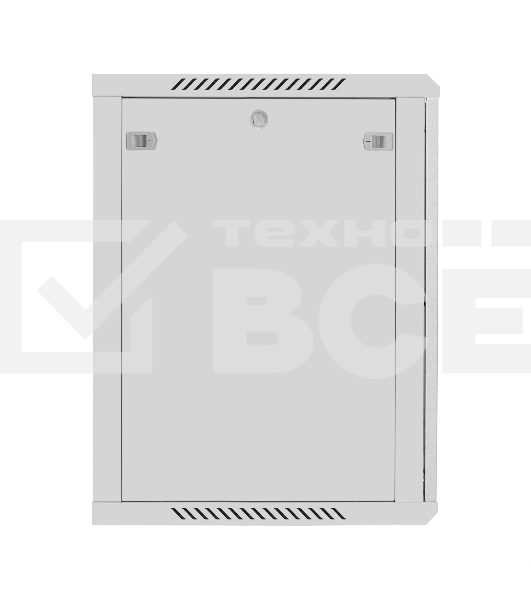Шкаф телекоммуникационный 19' настенный 15U ExeGate EC-WM-15U.600.M.GREY (19”, 15U, 600x600x769mm (ШхГхВ), передняя дверь металл, съемные боковые панели, пыле- и влагозащита IP23, светло-серый RAL 7035)