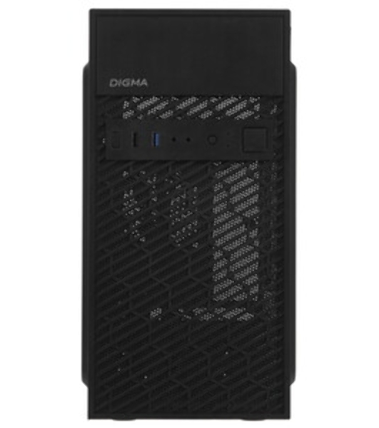 Компьютерный корпус Digma DCC-MN303 черный без БП mATX 1x80мм 2x120мм 1xUSB 2.0 1xUSB 3.0 audio