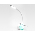 Светодиодная настольная лампа с RGB подсветкой Ambrella light DE532 WH белый LED 4200K+RGB 7.5W, фото3