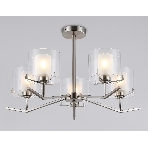 Люстра Ambrella light LH57001/5 SN/FR никель/белый матовый E14/5 max 40W D690*390, фото3