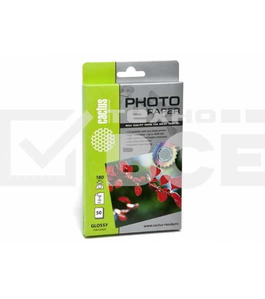 Фотобумага Cactus CS-GA618050 A6/180г/м2/50л. глянцевая для струйной печати