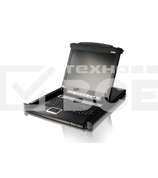 Kvm консоль ATEN SINGLE RAIL 16P PS/2-USB LCDKVMP 17INCH (CL5716MR)