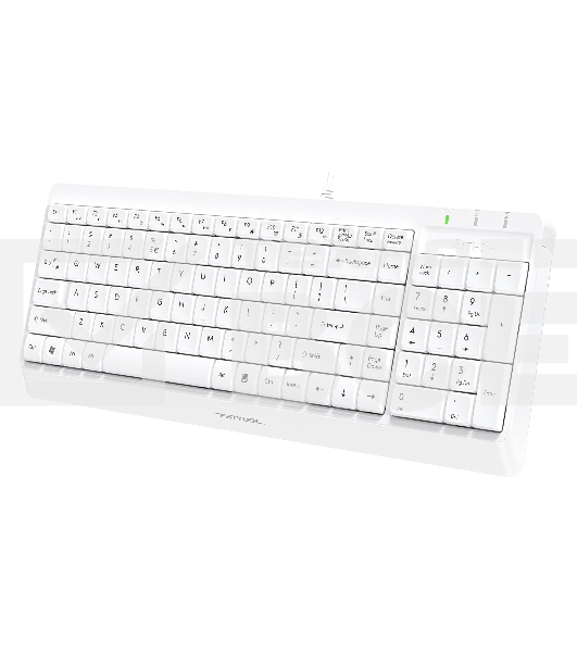 Клавиатура + мышь A4Tech Fstyler F1512 клав:белый мышь:белый USB
