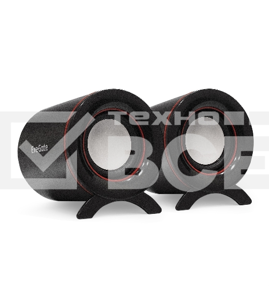 Акустическая система 2.0 ExeGate EX287051RUS Disco 150 (питание USB, 2х5Вт (10Вт RMS), 100-20000Гц, черный)