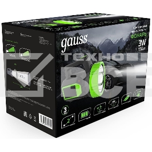 Фонарь прожекторный модель GFL604 3W 150lm lead acid 900mAh LED 1/10/40