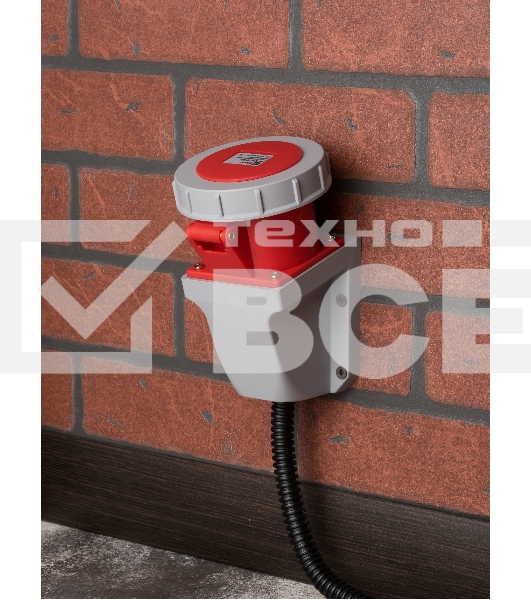Розетка стационарная наружная 1252 3Р+РЕ+N 32А 380В IP67 PROxima EKF ps-1252-32-380