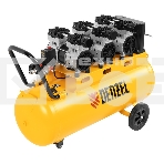 Компрессор безмаслянный малошумный DLS 2250/100, 2250 Вт, 3х750, 100 л, 410 л/мин блок упр  Denzel, фото7