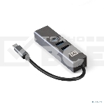 Хаб USB (концентратор) ExeGate DUB-4TC (кабель-адаптер USB Type C --> 4xUSB3.0, Plug&Play, серебристый), фото7