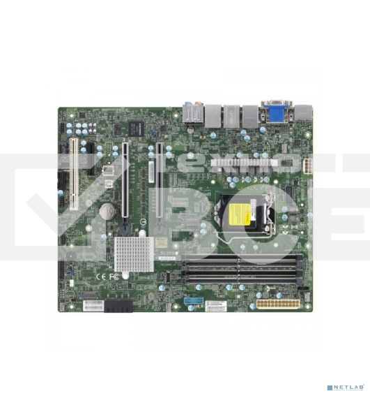 Материнская плата Supermicro MBD-X12SCA-F-B W-1200 CPU, 4 DIMM slots, Intel W480 controller for 4 SATA3 (6 Gbps) ports, RAID 0,1,5,10, 1 PCIe 3.0 x4, 2 PCIe 3.0 x16 slots, bulk