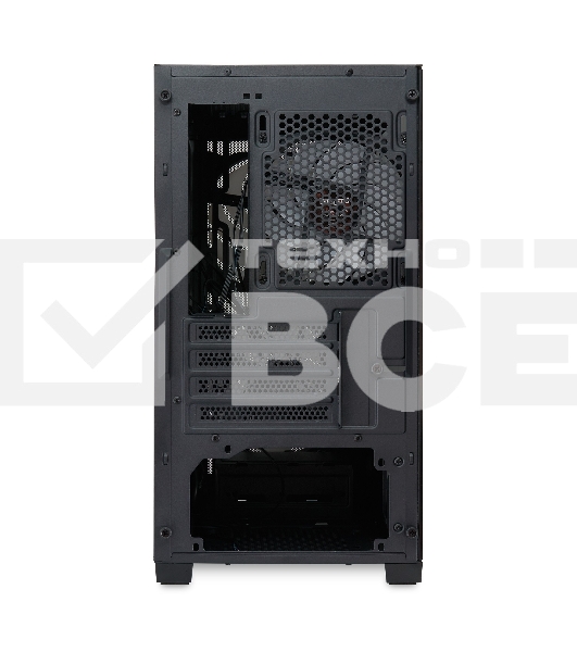 Компьютерный корпус без блока питания HSPD M321, Mesh Mini-tower, черный, slide TG, 0.45 SPCC, 2x140мм ARGb+1x120мм ARGb mATX, mITX 160/340/184мм 2x2.5