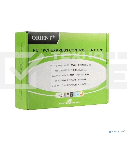 Контроллер ORIENT XWT-PE4SV2LP, PCI-E to COM 4-port (WCH CH384) Low Profile oem 