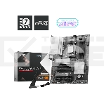 Материнская плата MSI PRO B840-P WIFI, Socket AM5, AMD B840, 4xDDR5, 4xSATA, 2xM.2, 1xPCI-E 4.0 x16, 1xPCI-E 3.0 x4, 3xPCI-E 3.0 x1, 1xHDMI, 1x 2.5Gb LAN, 4xUSB-A 2.0, 2xUSB-A 5Gbps, 1xUSB-C 5Gbps, 1xUSB-A 10Gbps, 1xUSB-C 10Gbps, 3x3.5 мм, 7.1, ATX, фото 1
