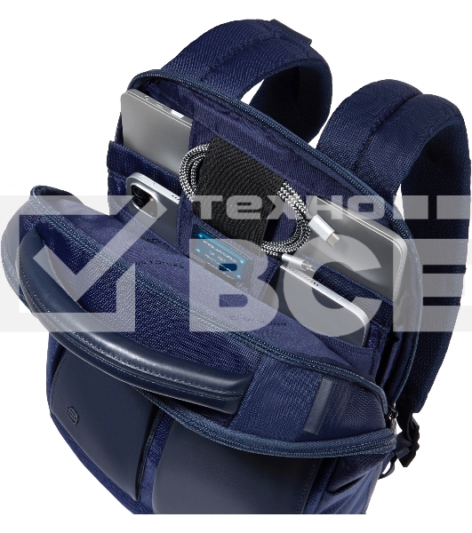 Рюкзак Piquadro Orion CA6620S136/BLU синий ткань/натур.кожа