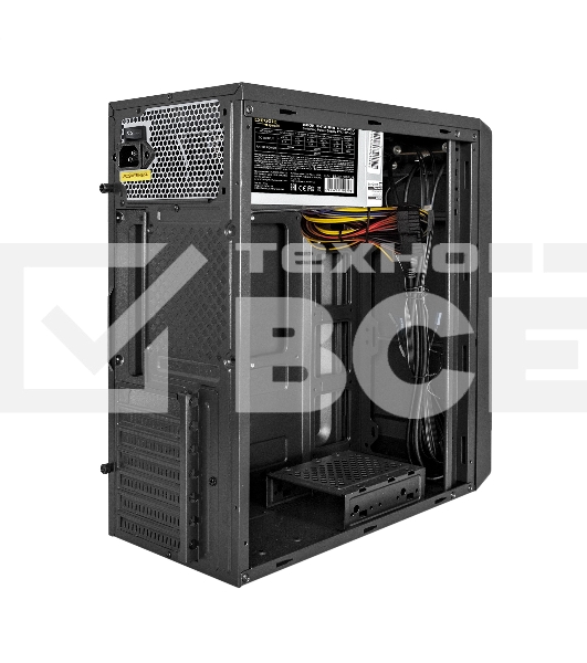Компьютерный корпус Miditower ExeGate XP-332UC-UNS350 (ATX, БП UNS350 с вент. 12см, 2хUSB 3.0/1хTypeC, аудио, черный)