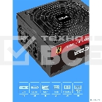 Блок питания CBR ATX 1000W 80+ Gold, Full Modular, DC-DC, APFC, 24pin, 1*PCIE5.1(12+4pin), 2*8-pin(4+4P), 3*6+2pin, 3*SATA, 5*IDE, 14cm fan, 1.5м кабель питания, черный [PSU-ATX1000-14MG] BOX, фото 1