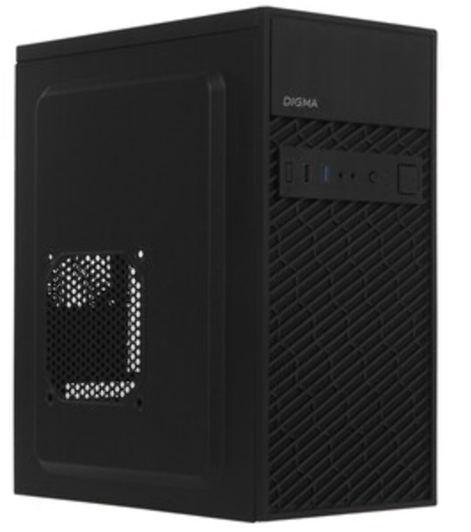 Компьютерный корпус Digma DCC-MN303 черный без БП mATX 1x80мм 2x120мм 1xUSB 2.0 1xUSB 3.0 audio