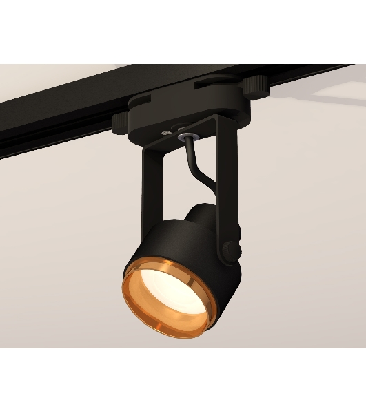 Светильник Ambrella light XT6602023 PBK/PYG черный полированный/золото желтое полированное MR16 GU10 (C6602, N6124)