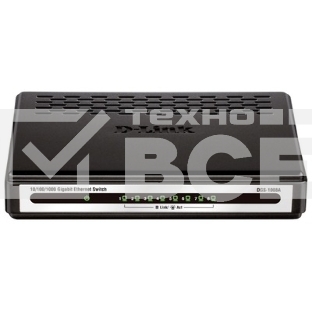 Коммутатор D-Link (DGS-1008A) 8-портов 10/100/1000Mbit/s