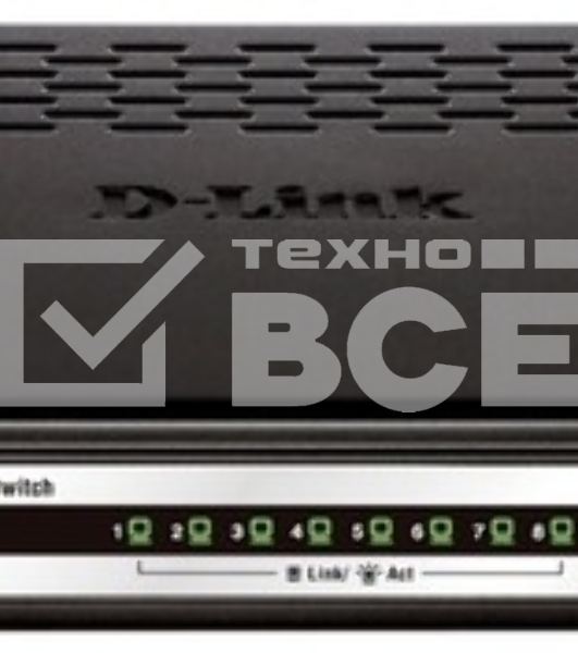 Коммутатор D-Link (DGS-1008A) 8-портов 10/100/1000Mbit/s