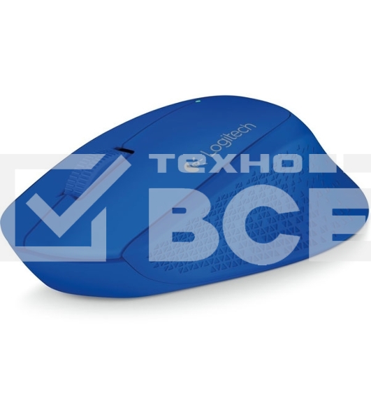 Мышь беспроводная Logitech M280 синий, 1000 dpi, радиоканал, USB, кнопки - 3