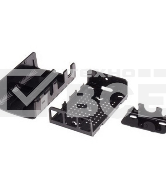 Корпус Raspberry Pi 3 Model B , 2-piece black case ASM-1900040-21, совместим с креплением VESA Mount (103-4300)