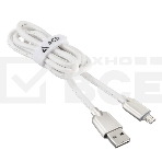 Кабель USB ACD-Allure MicroUSB ~ USB-A Кожа, 1м, белый (ACD-U926-M1W), фото2