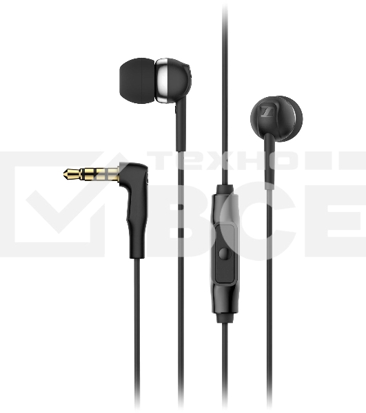 Гарнитура вкладыши Sennheiser CX 80S 1.2м черный проводные (в ушной раковине)